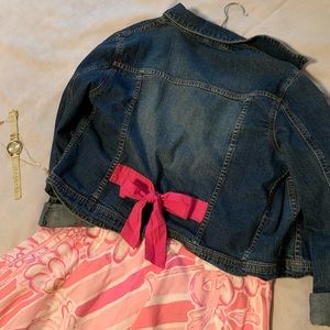 Ultra rare Vintage Lilly Pulitzer Jean Jacket S